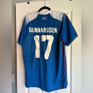Errea Iceland Aron Gunnarsson #17 Home Football Soccer XL Fyrir Island